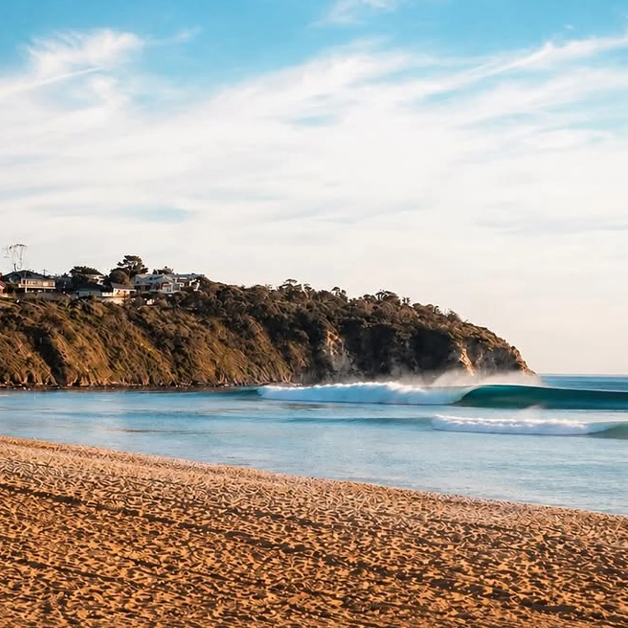 beach waves on victoria coast